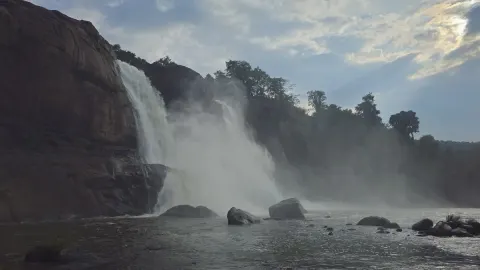 Waterfalls in Vazhachal Waterfalls