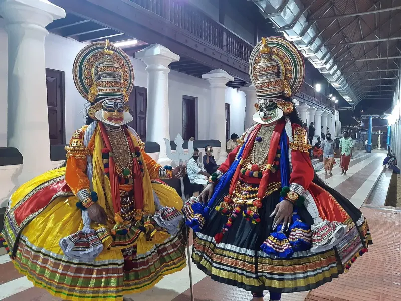 A Day Of Kathakali At Kerala Kalamandalam